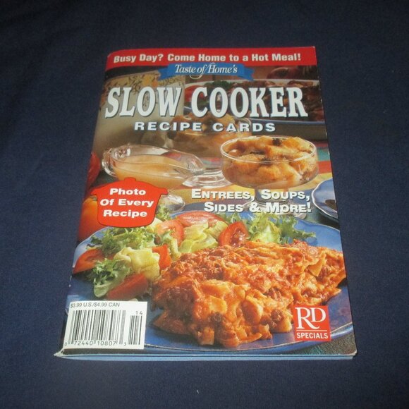 Slow Cooker Recipe Cards (100+ Favorites) Taste of Home (Softcover, 2003) - Picture 1 of 4